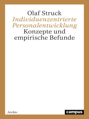 cover image of Individuenzentrierte Personalentwicklung
